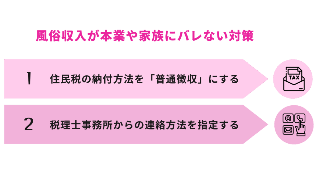 税理士が解説!風俗収入が本業や家族にバレない対策